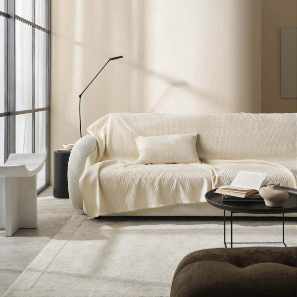 Ριχτάρι Καναπέ Τετραθέσιου (180x350) Gofis Home Ondine Ecru 184/05