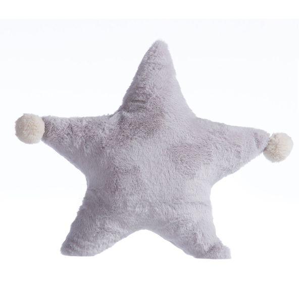 Διακοσμητικό Μαξιλάρι Γούνινο (45x45) Nef-Nef Homeware Baby Star Grey