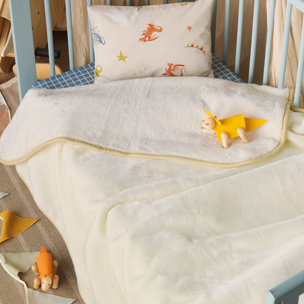 Κουβέρτα Βελουτέ Αγκαλιάς (80x100) Kentia Baby Notte 00 Ecru