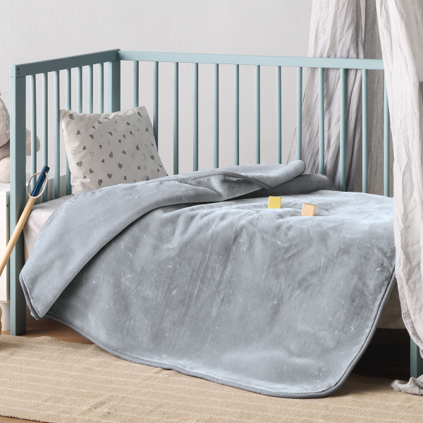 Κουβέρτα Βελουτέ Αγκαλιάς (80x100) Kentia Baby Notte 22 Grey