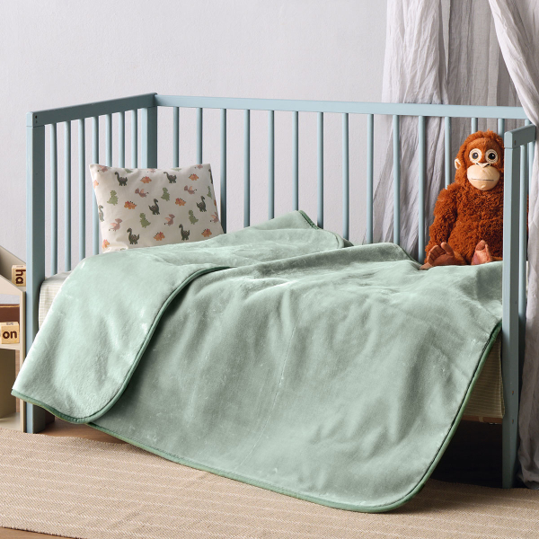 Κουβέρτα Βελουτέ Αγκαλιάς (80x100) Kentia Baby Notte 2310 Green