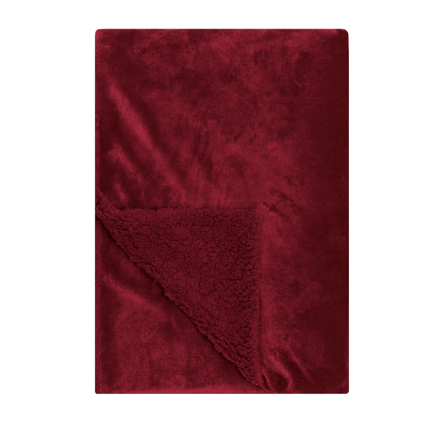 Διακοσμητικό Ριχτάρι Fleece/Κουβέρτα Καναπέ (130x170) Kentia Stylish Ivanna 05 Bordeaux