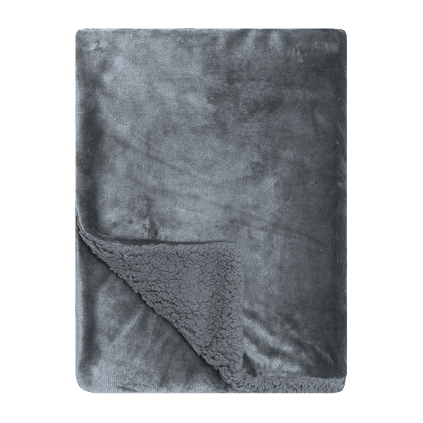 Διακοσμητικό Ριχτάρι Fleece/Κουβέρτα Καναπέ (130x170) Kentia Stylish Ivanna 24 Dark Grey