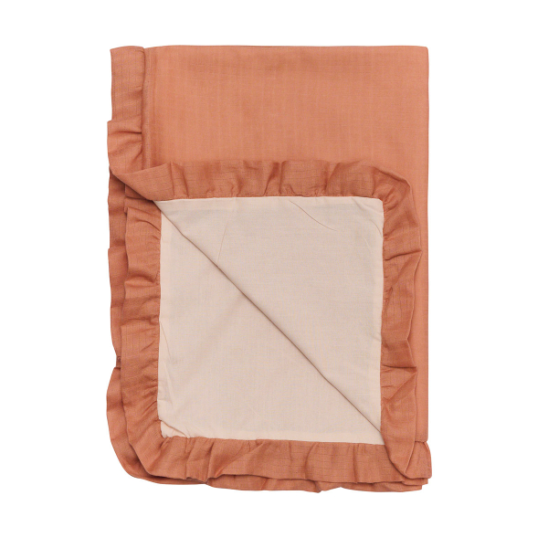 Κουβέρτα Μουσελίνα Κούνιας (100x150) 2 Όψεων Kentia Baby YN 25 Orange