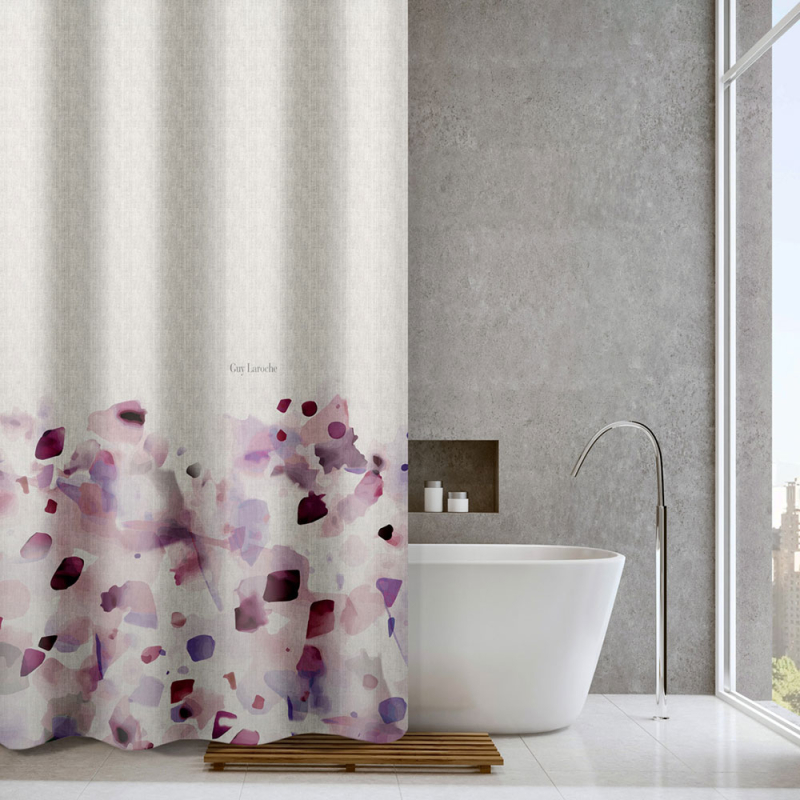 Κουρτίνα Μπάνιου (180x185) Με Τρουκς Guy Laroche Carmel Melanze