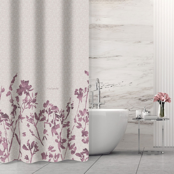 Κουρτίνα Μπάνιου (180x185) Με Τρουκς Guy Laroche Romance Melanze