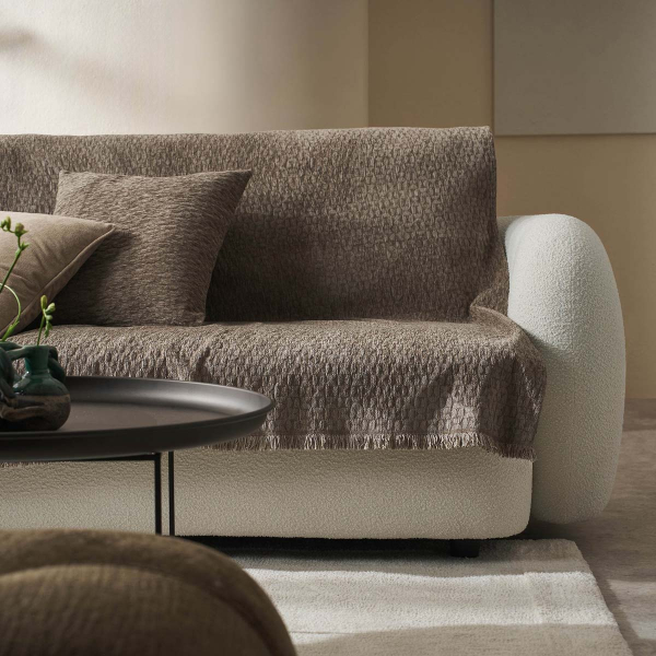 Ριχτάρι Καναπέ Τετραθέσιου (180x350) Gofis Home Ondine Brown 184/13