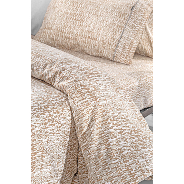 Φανελένια Σεντόνια King Size (Σετ) Guy Laroche Beaver Almond