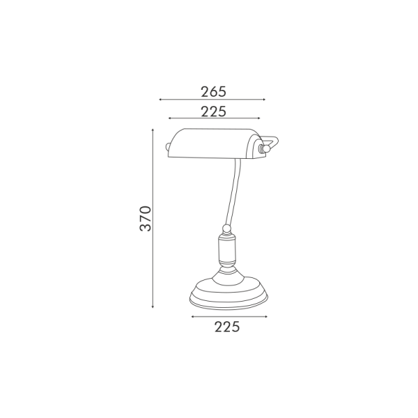 Πορτατίφ Aca Prestige SF2007GR Green/Brass