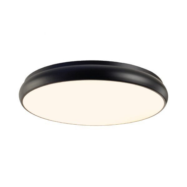 Φωτιστικό Πλαφονιέρα LED 3 CCT Aca Kallista HM27LEDC60BKCCT Matt Black/Sandblast