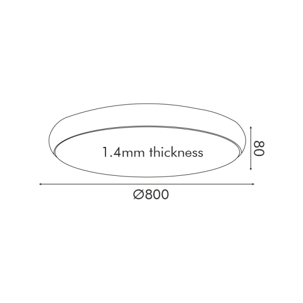 Φωτιστικό Πλαφονιέρα LED 3 CCT Aca Kallista HM27LEDC80WHCCT Matt White/Sandblast