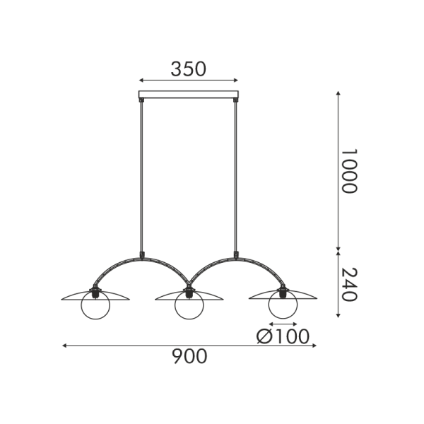 Φωτιστικό Οροφής Τρίφωτο Aca Fleria HM235P3 White/Gold