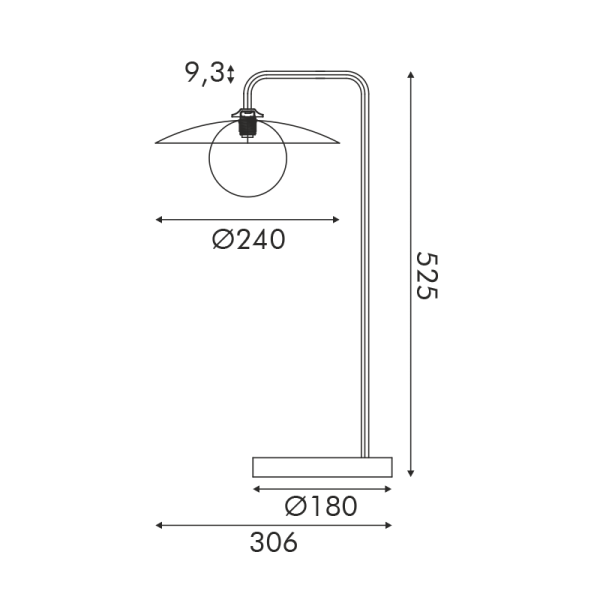 Πορτατίφ Aca Fleria HM235T1 White/Gold