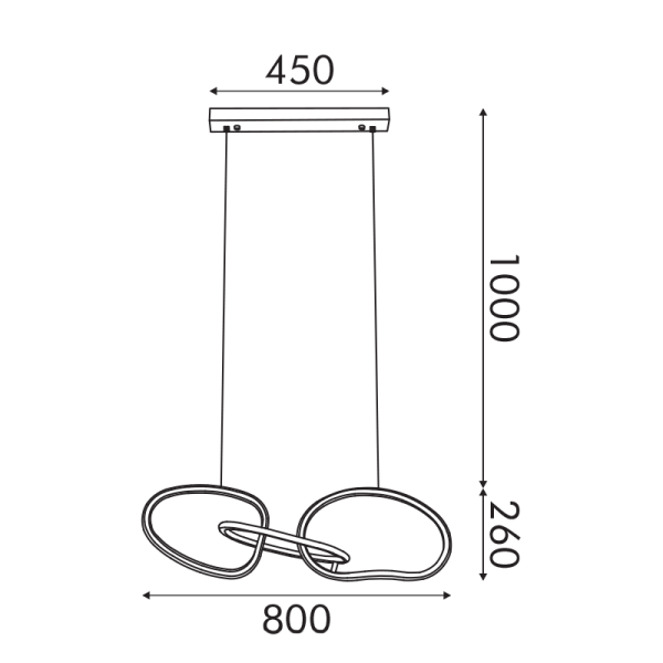 Φωτιστικό Οροφής Τρίφωτο LED 3 CCT Aca Ring HM88LEDP3GDCCT Gold/White