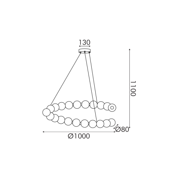 Φωτιστικό Οροφής Μονόφωτο LED Aca Lolly HM236LEDP100 Brass Gold/White
