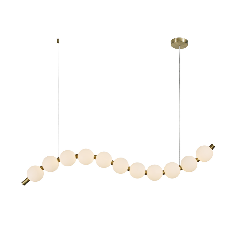 Φωτιστικό Οροφής Μονόφωτο LED Aca Lolly HM238LEDP11 Brass Gold/White