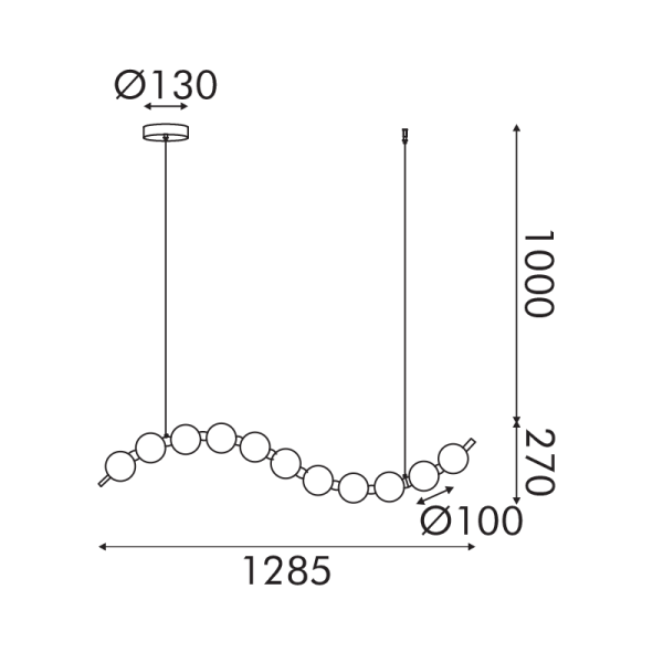 Φωτιστικό Οροφής Μονόφωτο LED Aca Lolly HM238LEDP11 Brass Gold/White