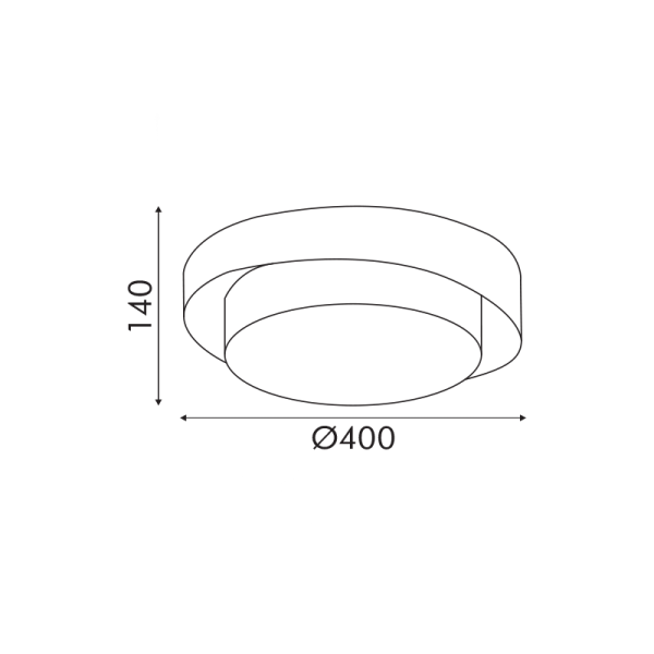 Φωτιστικό Πλαφονιέρα LED 3 CCT Aca Feedo HM805LEDPCCT White
