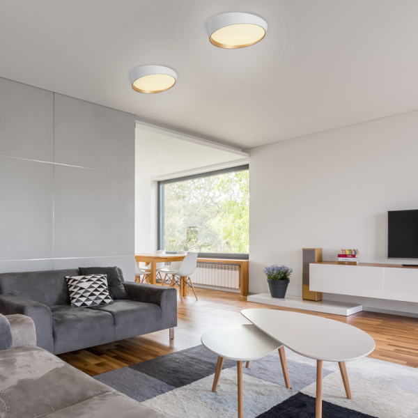 Φωτιστικό Πλαφονιέρα LED 3 CCT Aca Feedo HM219LEDPCCT White