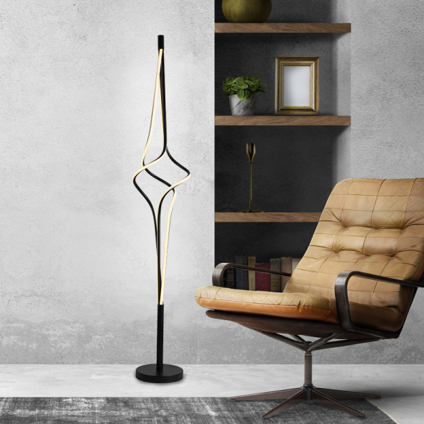 Φωτιστικό Δαπέδου LED 3 CCT Aca Shine HM607LEDFBKCCT Black/White