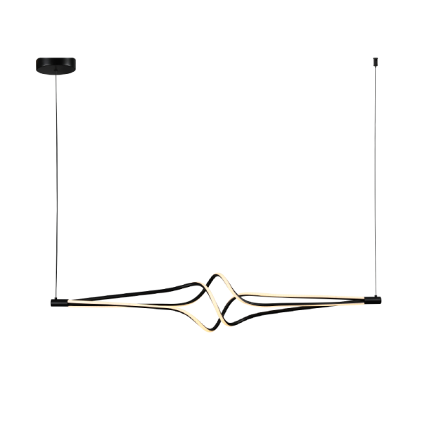 Φωτιστικό Οροφής Δίφωτο LED 3 CCT Aca Shine HM607LEDPBKCCT Black/White