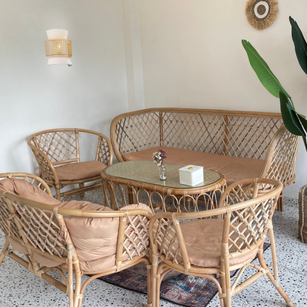 Απλίκα Τοίχου Aca Japan LT40WBGW Beige/White