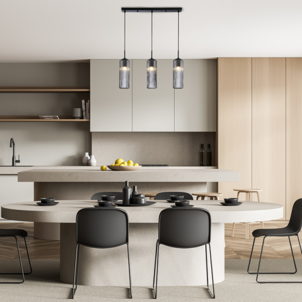 Φωτιστικό Οροφής Τρίφωτο Aca Fame LT19P3BK Black