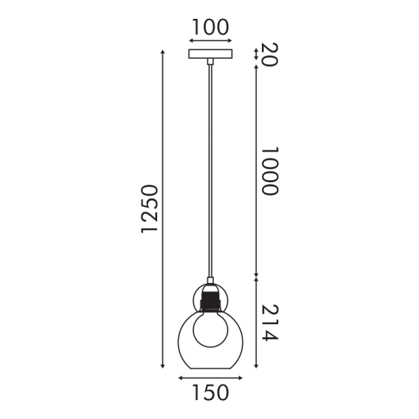 Φωτιστικό Οροφής Μονόφωτο Aca Juliette LT1520PBK Black
