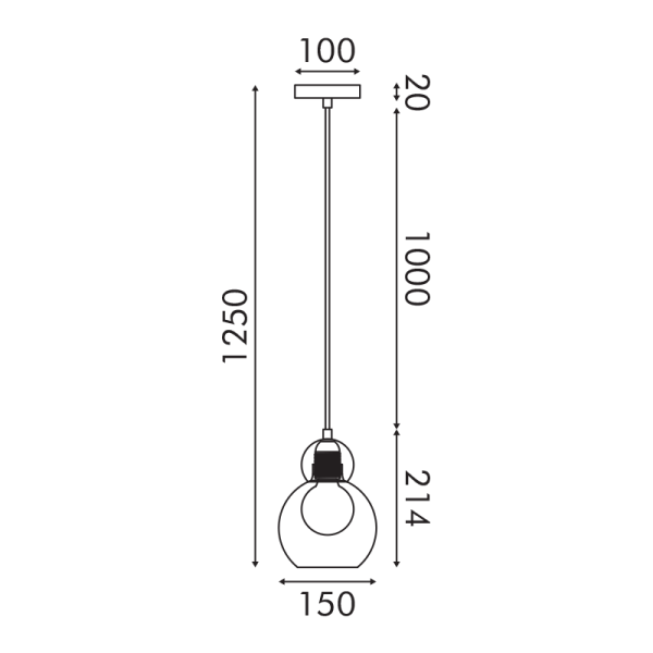 Φωτιστικό Οροφής Μονόφωτο Aca Juliette LT1520PCB Cognac/Brass