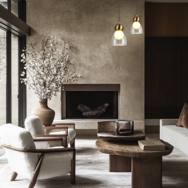 Φωτιστικό Οροφής Μονόφωτο Aca Juliette LT1521PCB Cognac/Brass