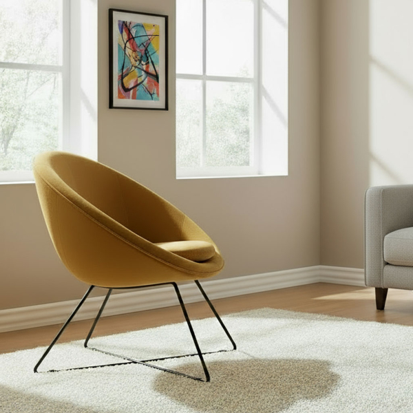 Πολυθρόνα (76x67x73) A-S Evan Armchair Ochre 157066E