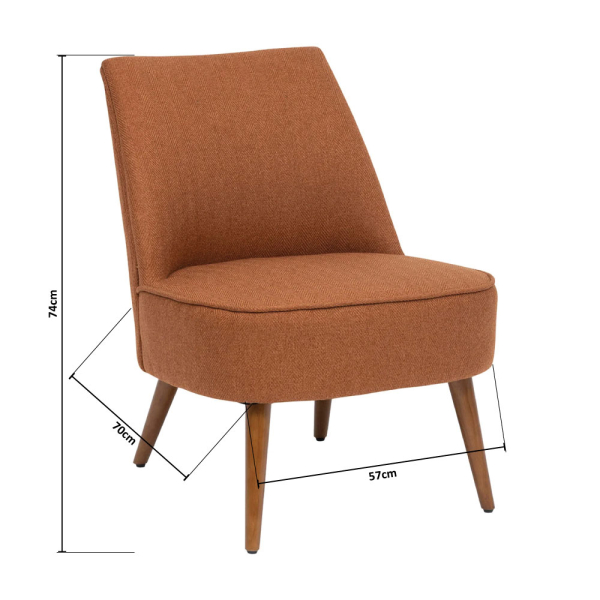 Πολυθρόνα (57x70x74) A-S Gary Ambre 202216A