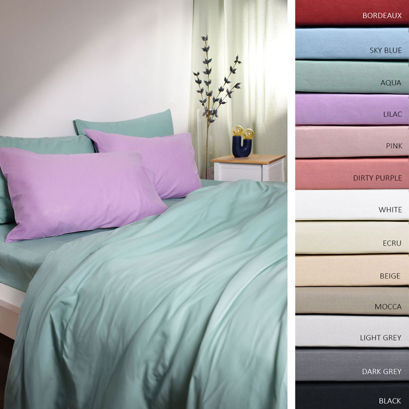 Σεντόνι Υπέρδιπλο Με Λάστιχο (160x200+30) Ravelia 100% Βαμβάκι 144TC