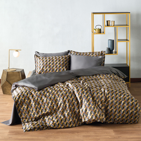 Παπλωματοθήκη King Size (Σετ 240x260) 2 Όψεων Kentia Stylish Zahos 14