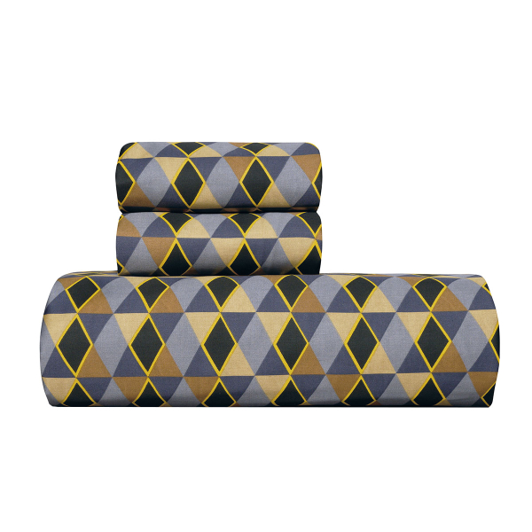 Παπλωματοθήκη King Size (Σετ 240x260) 2 Όψεων Kentia Stylish Zahos 14