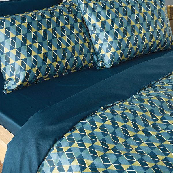 Παπλωματοθήκη King Size (Σετ 240x260) 2 Όψεων Kentia Stylish Zahos 01