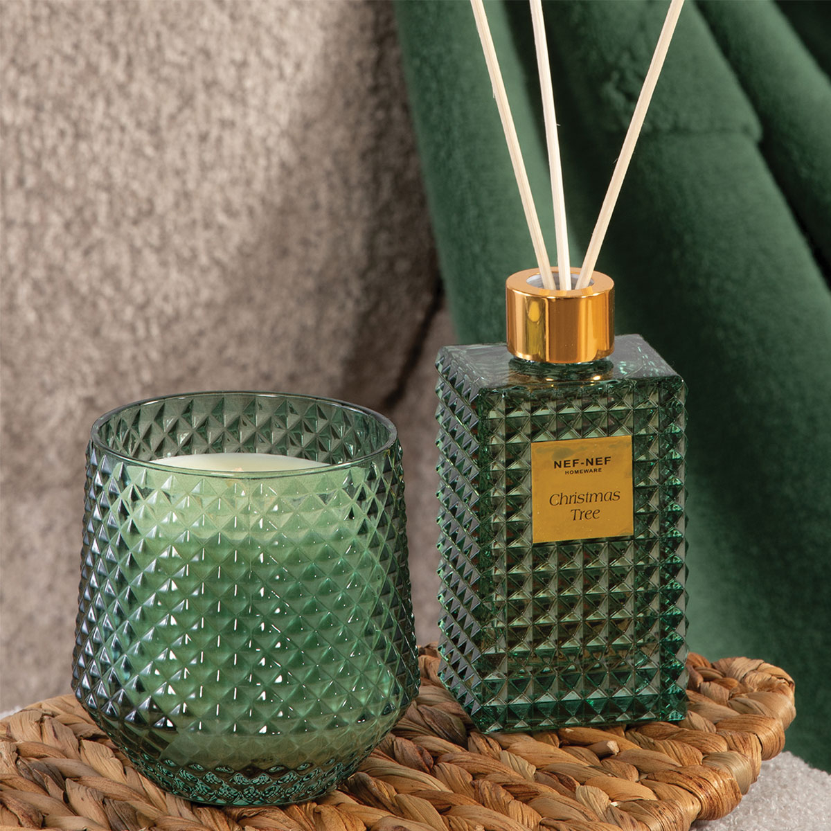 Αρωματικό Χώρου 150Ml με Στικς Nef-Nef Homeware Christmas Tree Home Διακόσμηση Αρωματικά - Diffuser Spitishop