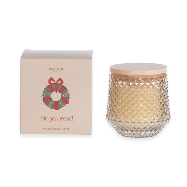 Κερί Αρωματικό 240ml Nef-Nef Homeware Gingerbread