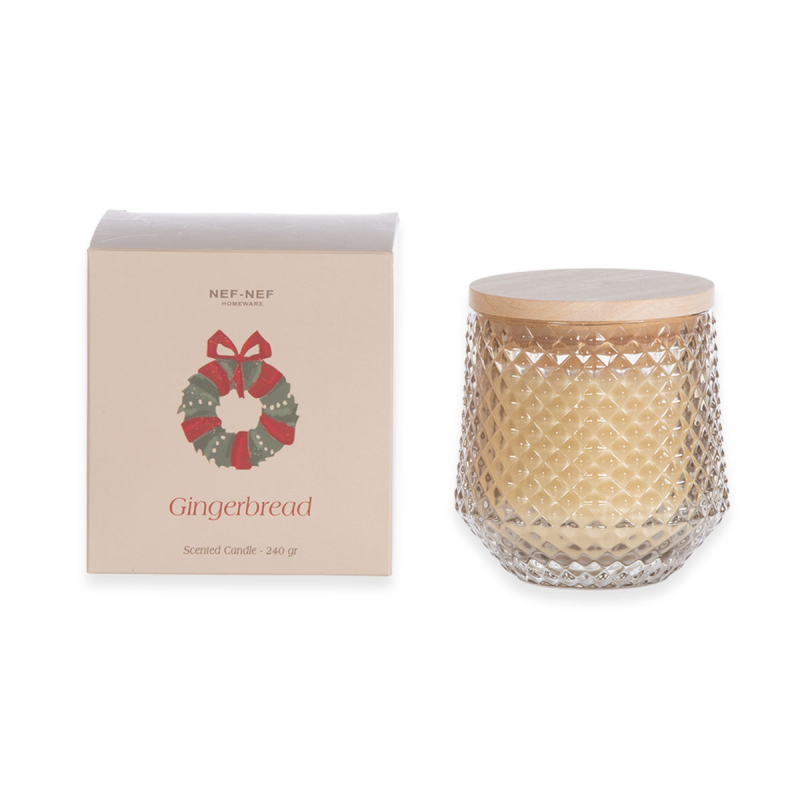 Κερί Αρωματικό 240ml Nef-Nef Homeware Gingerbread
