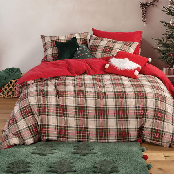 Φανελένια Σεντόνια Μονά (Σετ) Nef-Nef Homeware Flannel Noel