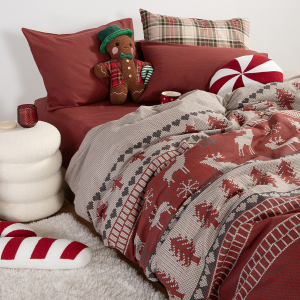 Φανελένια Σεντόνια Μονά (Σετ) Nef-Nef Homeware Flannel Tinsel