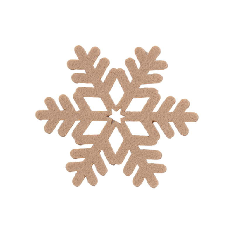 Χριστουγεννιάτικα Σουβέρ (Σετ 4τμχ) Nef-Nef Homeware Snow Felt Beige