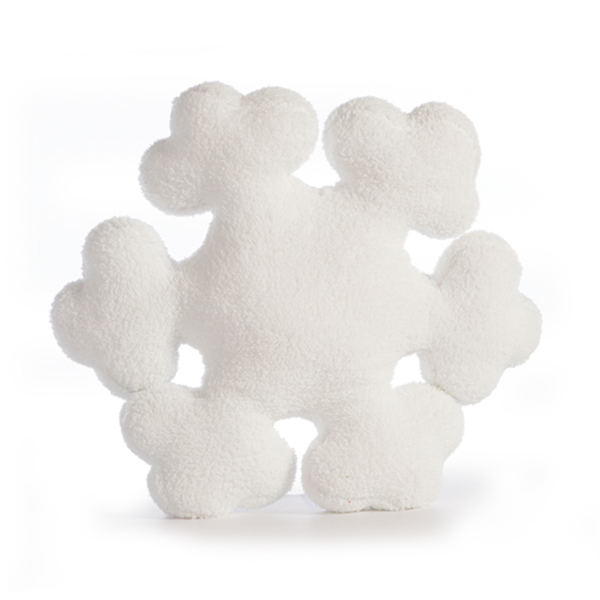 Χριστουγεννιάτικο Μαξιλάρι Γούνινο (Φ45) Nef-Nef Homeware Snowflake