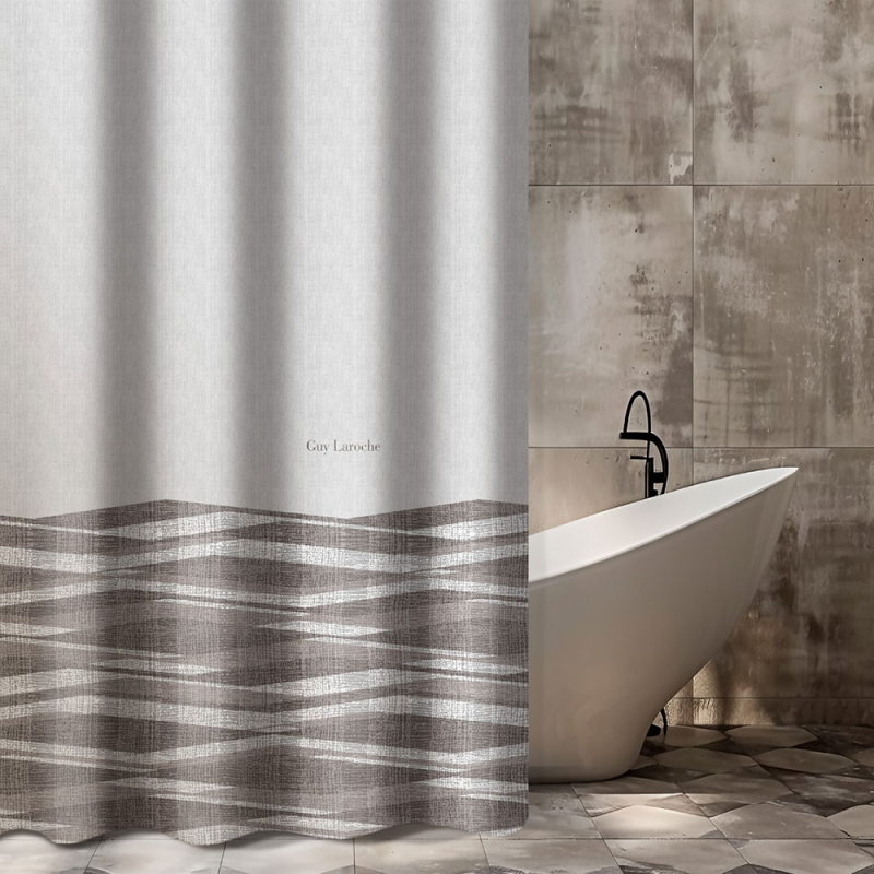 Κουρτίνα Μπάνιου (180x185) Με Τρουκς Guy Laroche Active Taupe