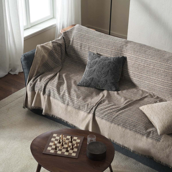 Ριχτάρι Καναπέ Διθέσιου (180x250) Gofis Home Meadow Ink Grey 160/14