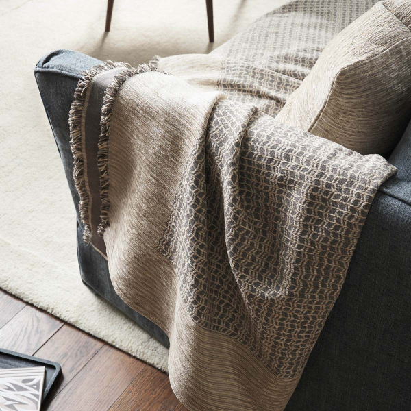 Ριχτάρι Καναπέ Διθέσιου (180x250) Gofis Home Meadow Ink Grey 160/14