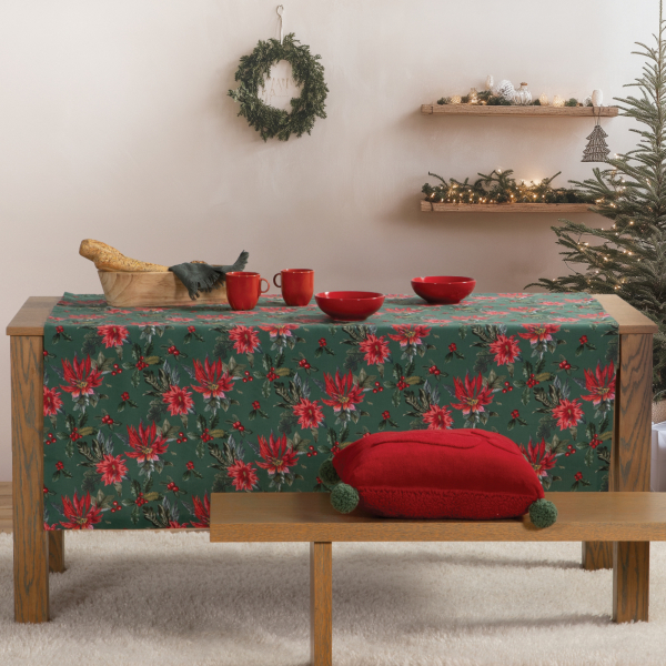 Χριστουγεννιάτικο Τραπεζομάντηλο (140x180) Nef-Nef Homeware Mistletoe