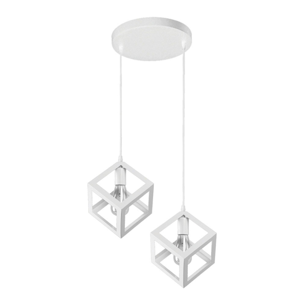 Φωτιστικό Οροφής Δίφωτο Heronia Kyvos 35-0106 White