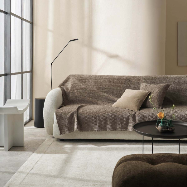 Ριχτάρι Καναπέ Διθέσιου (180x250) Gofis Home Ondine Brown 184/13