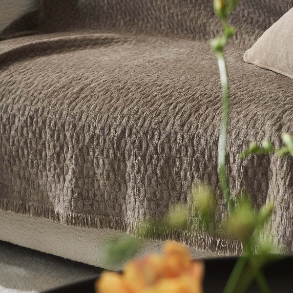 Ριχτάρι Καναπέ Διθέσιου (180x250) Gofis Home Ondine Brown 184/13